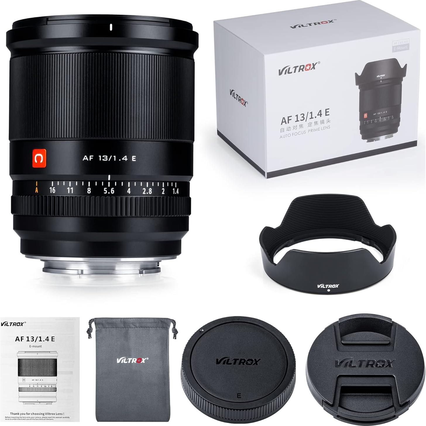 Lente Gran Angular VILTROX 13mm F1.4 Montura E para Sony