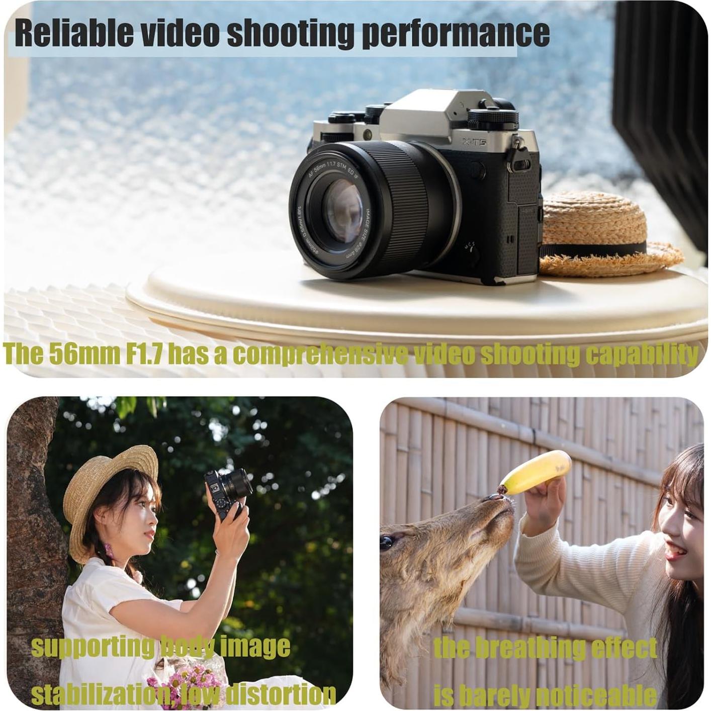 Lente VILTROX 56mm f/1.7 para Fujifilm Montura X