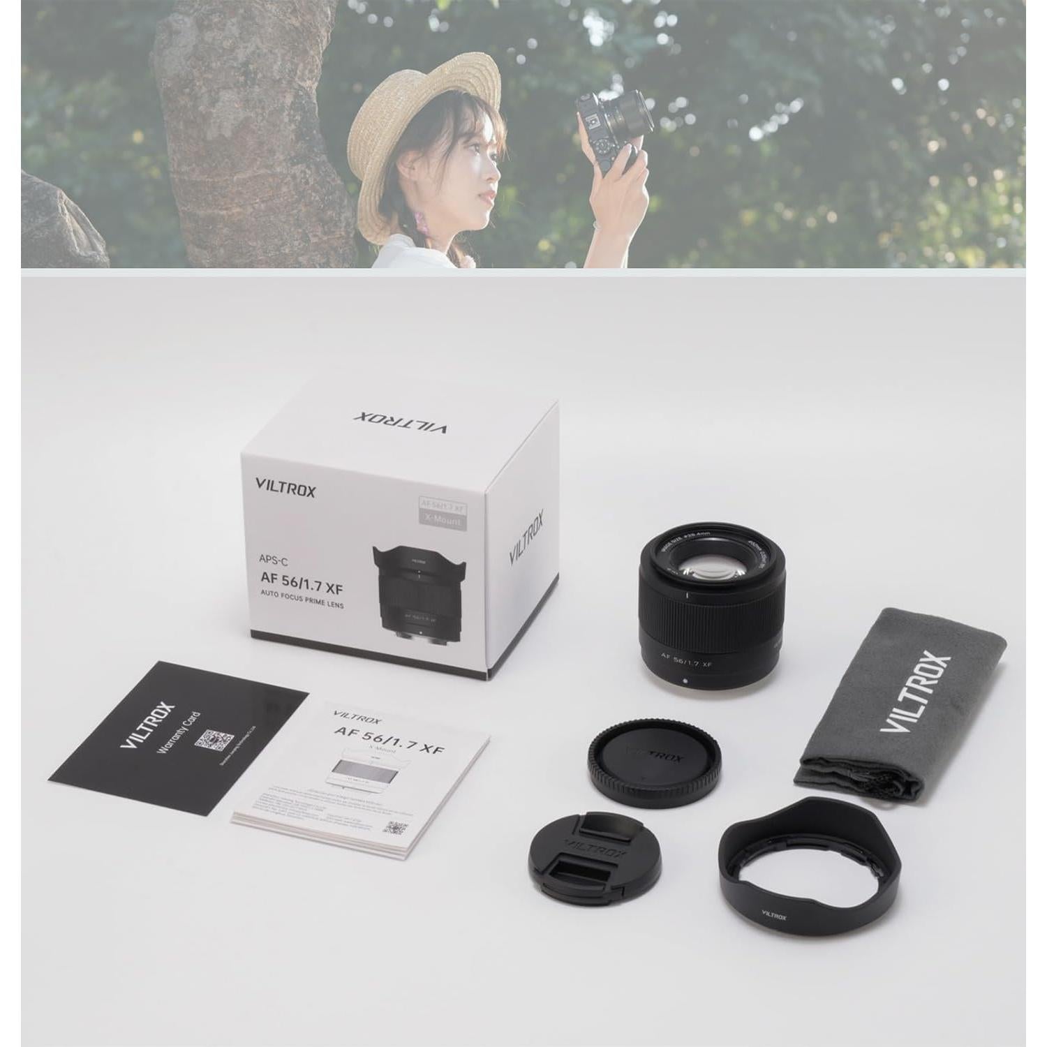 Lente VILTROX 56mm f/1.7 para Fujifilm Montura X