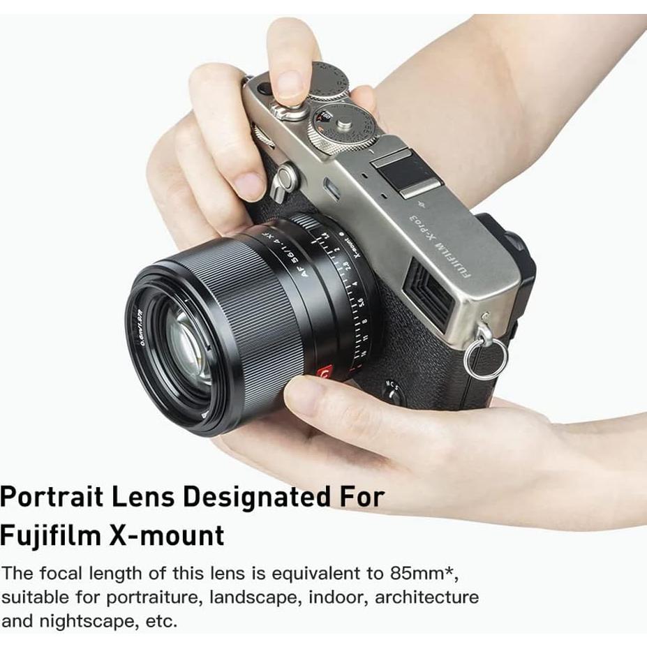 Lente VILTROX 56mm F1.4 AF para cámaras Fuji Montura X