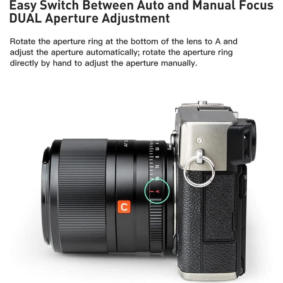 Lente VILTROX 56mm F1.4 AF para cámaras Fuji Montura X