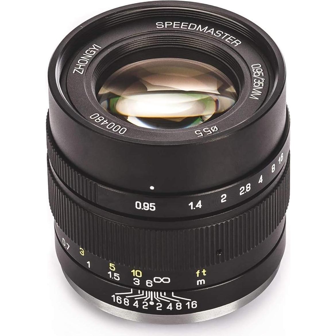 Zhongyi Mitakon Speedmaster 35mm f/0.95 Mark 2 for FujifilmXF X-Pro2 X-T1 X-T10 Black