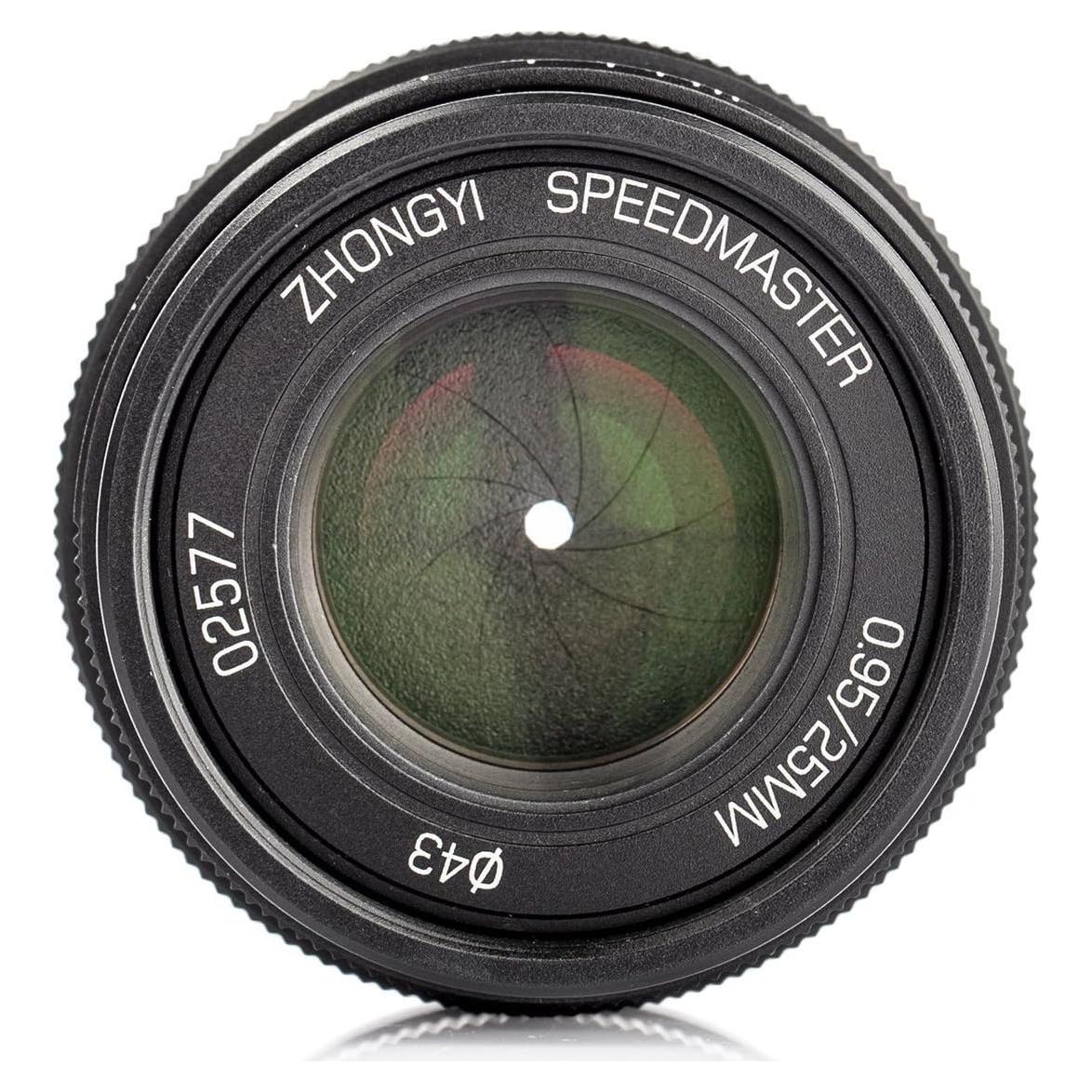 Zhongyi Mitakon Speedmaster 25mm f/0.95 for Micro Four Thirds Cameras (MFT/M43) Black