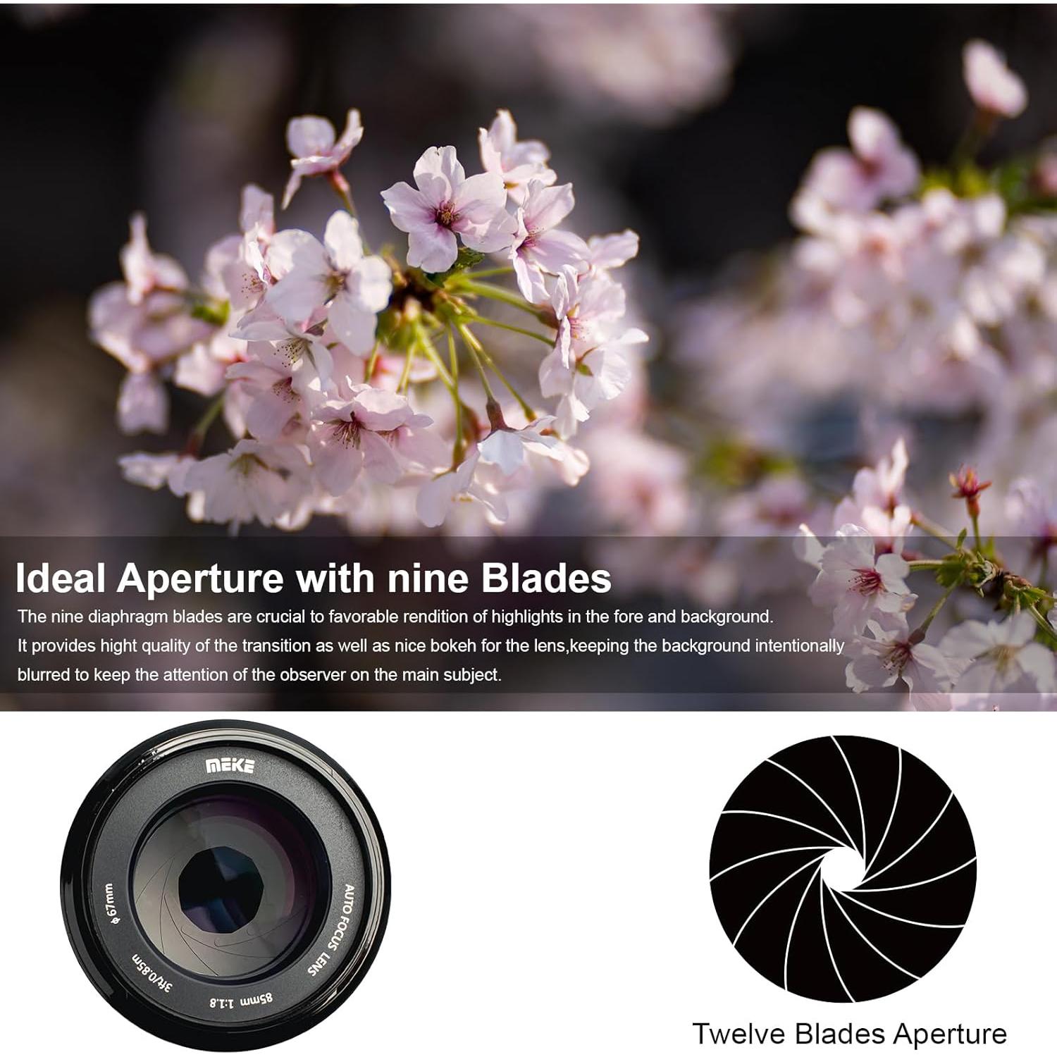 Lente Meike 85mm f/1.8 AF STM para Nikon Z - Telefoto Prime