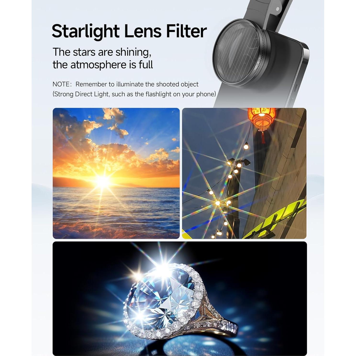 Kit de Lente Macro 32X MARTVSEN para Smartphone - 3 en 1