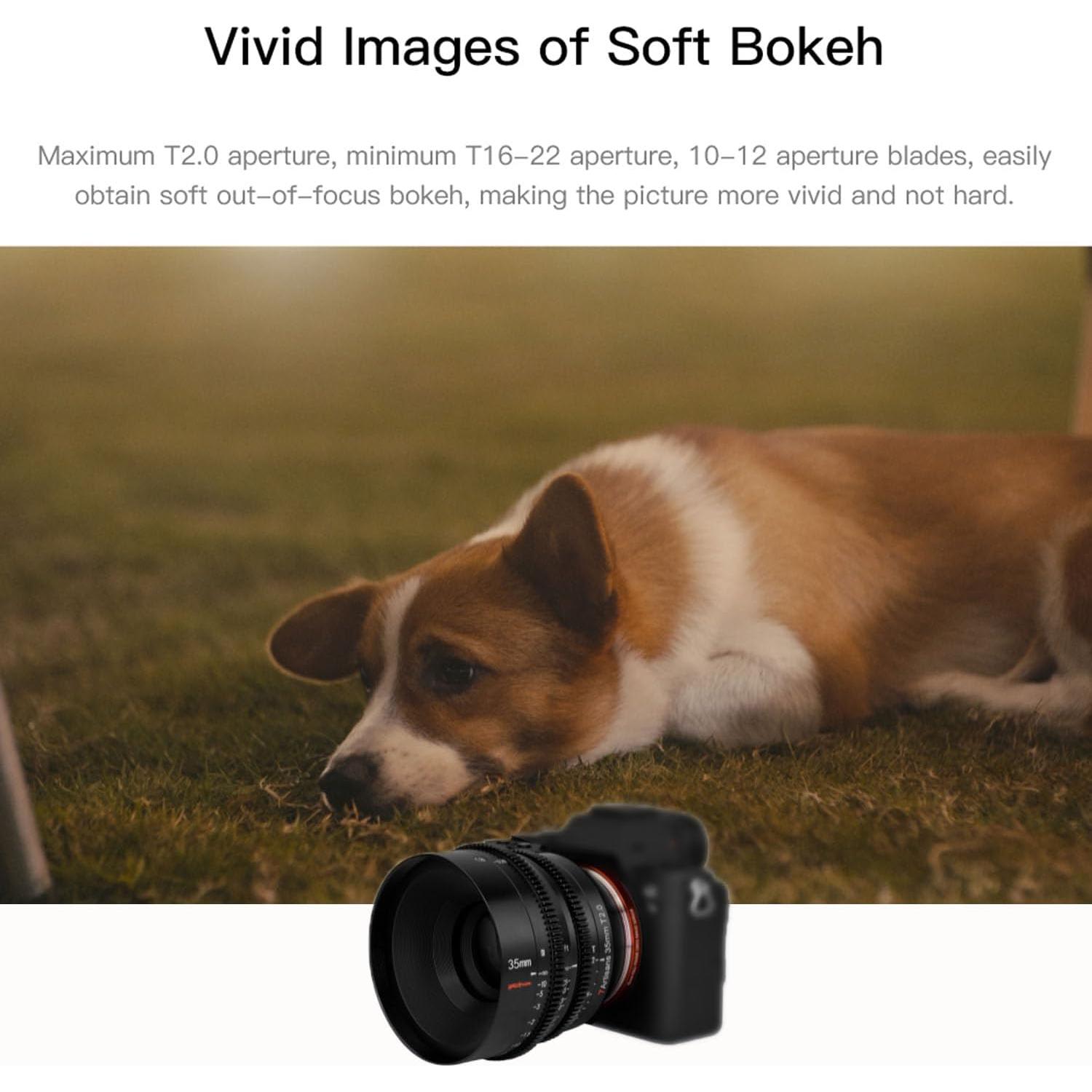 Lente de Cine 7artisans 35mm T2.0 para Nikon Z-Montaje