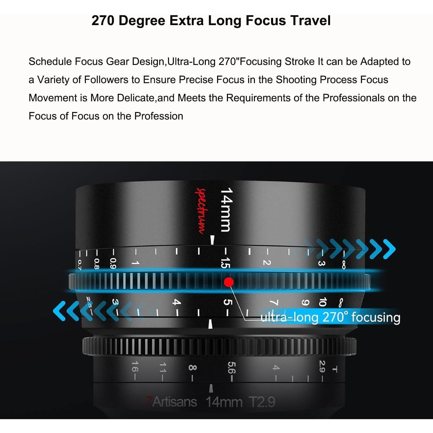 Lente de Cine 7artisans 35mm T2.0 para Nikon Z-Montaje