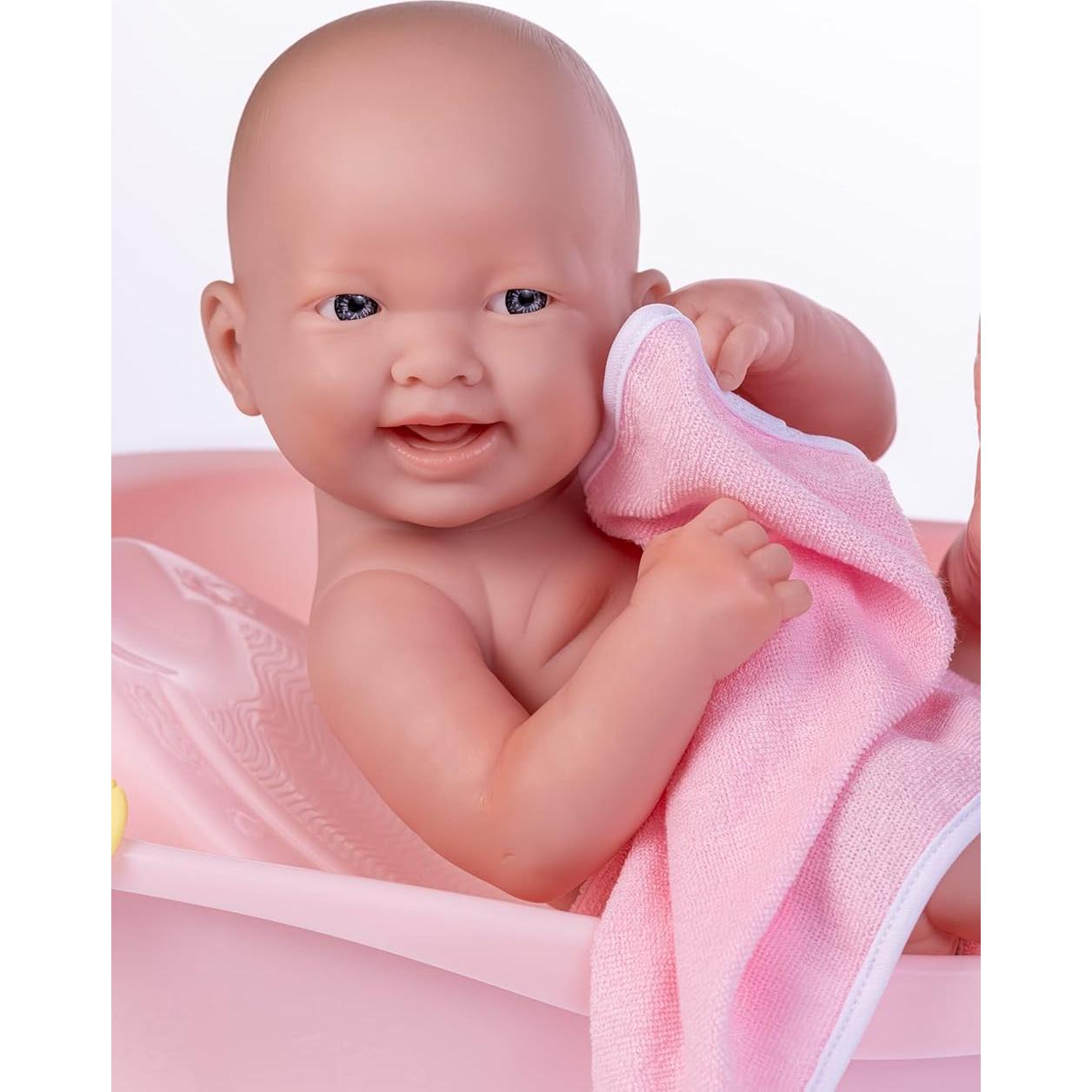 Juego de Bañera Deluxe 8 Piezas JC Toys - La Newborn Rosa