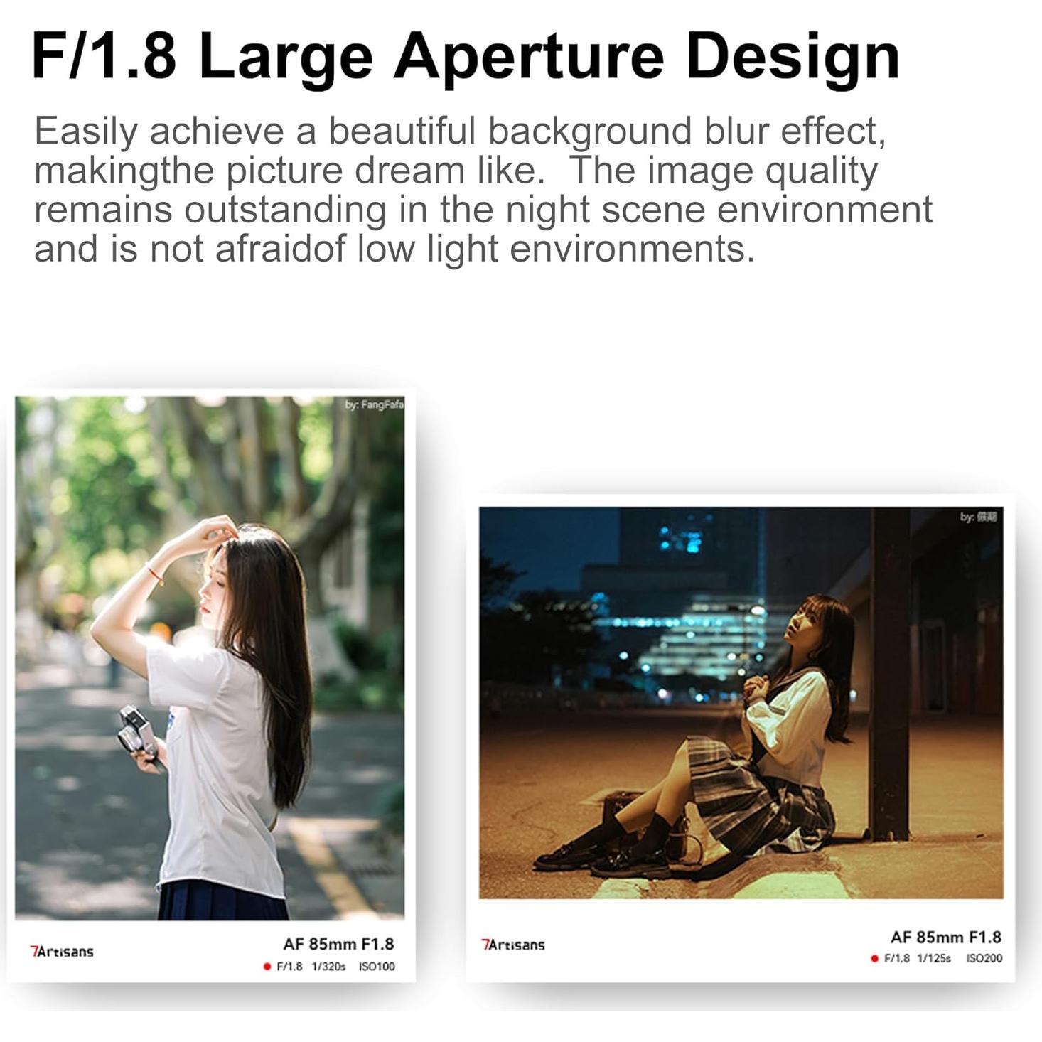 Lente 7artisans AF 85mm F1.8 para Nikon Z - Enfoque Automático