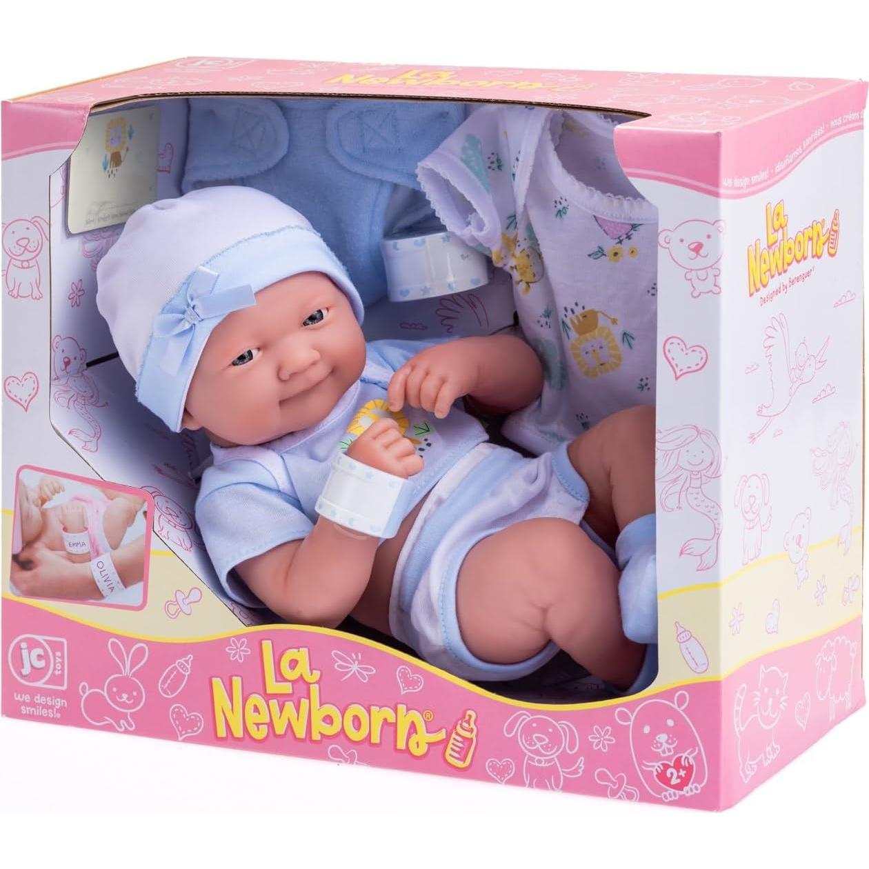 Muñeca de Bebé 14" (35,56 cm) con Accesorios | JC Toys