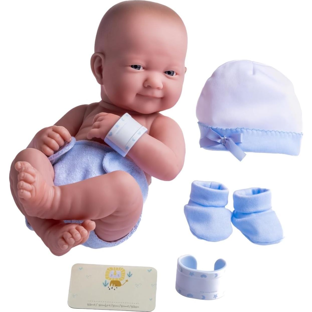 Muñeca de Bebé 14" (35,56 cm) con Accesorios | JC Toys