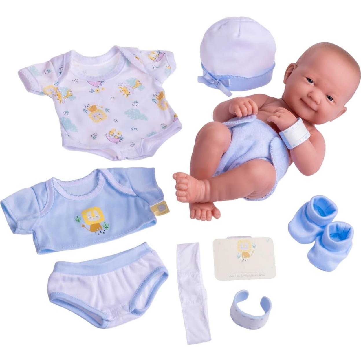 Muñeca de Bebé 14" (35,56 cm) con Accesorios | JC Toys