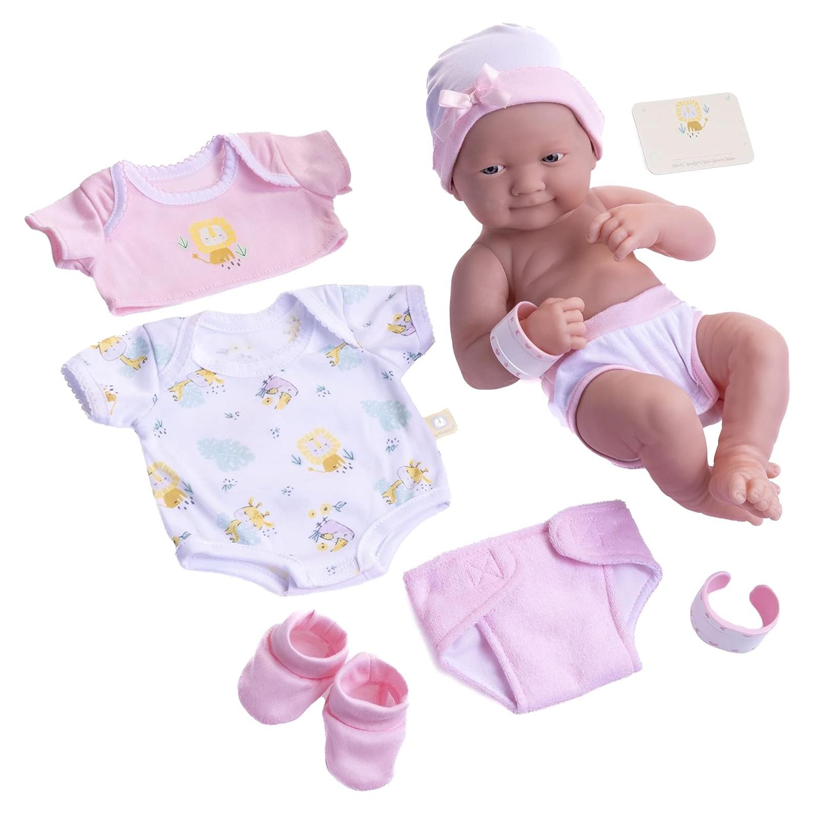 Muñeca de bebé 35.56 cm con accesorios - JC Toys La Newborn