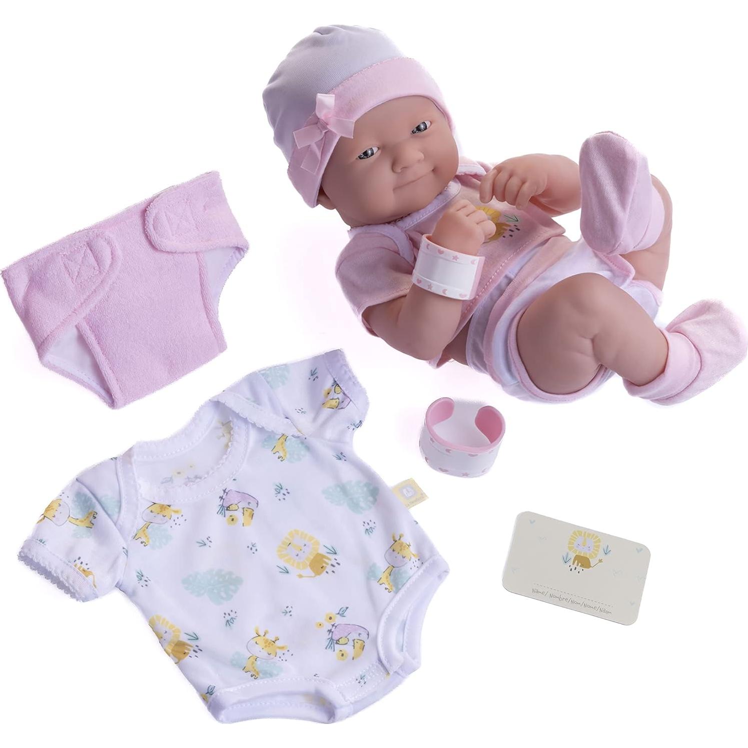Muñeca de bebé 35.56 cm con accesorios - JC Toys La Newborn