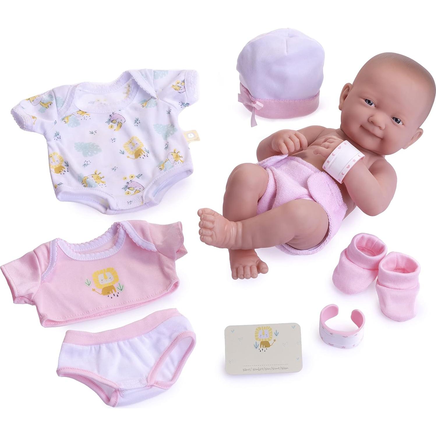 Muñeca de bebé 35.56 cm con accesorios - JC Toys La Newborn