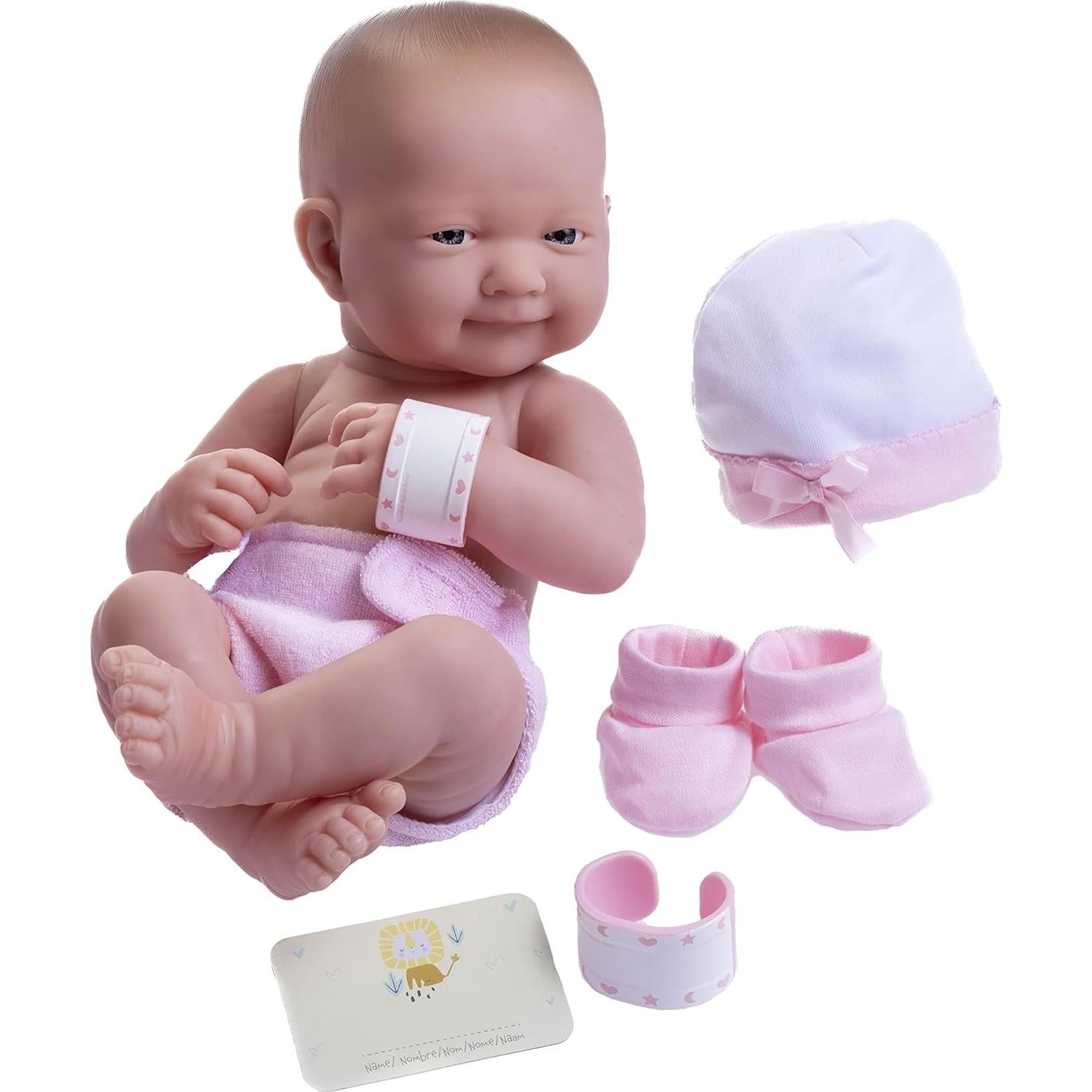 Muñeca de bebé 35.56 cm con accesorios - JC Toys La Newborn