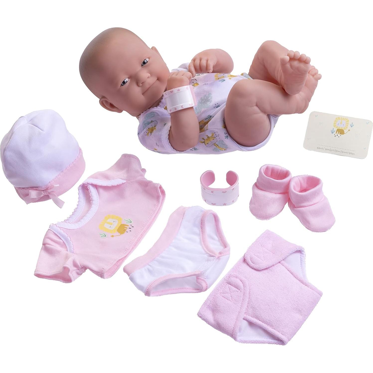 Muñeca de bebé 35.56 cm con accesorios - JC Toys La Newborn