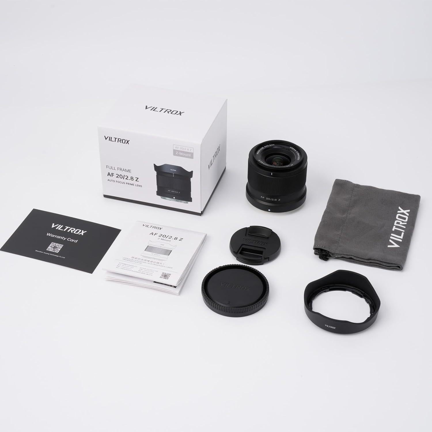 Lente Viltrox 20mm F2.8 Z-Mount para Nikon - Ultra Gran Angular