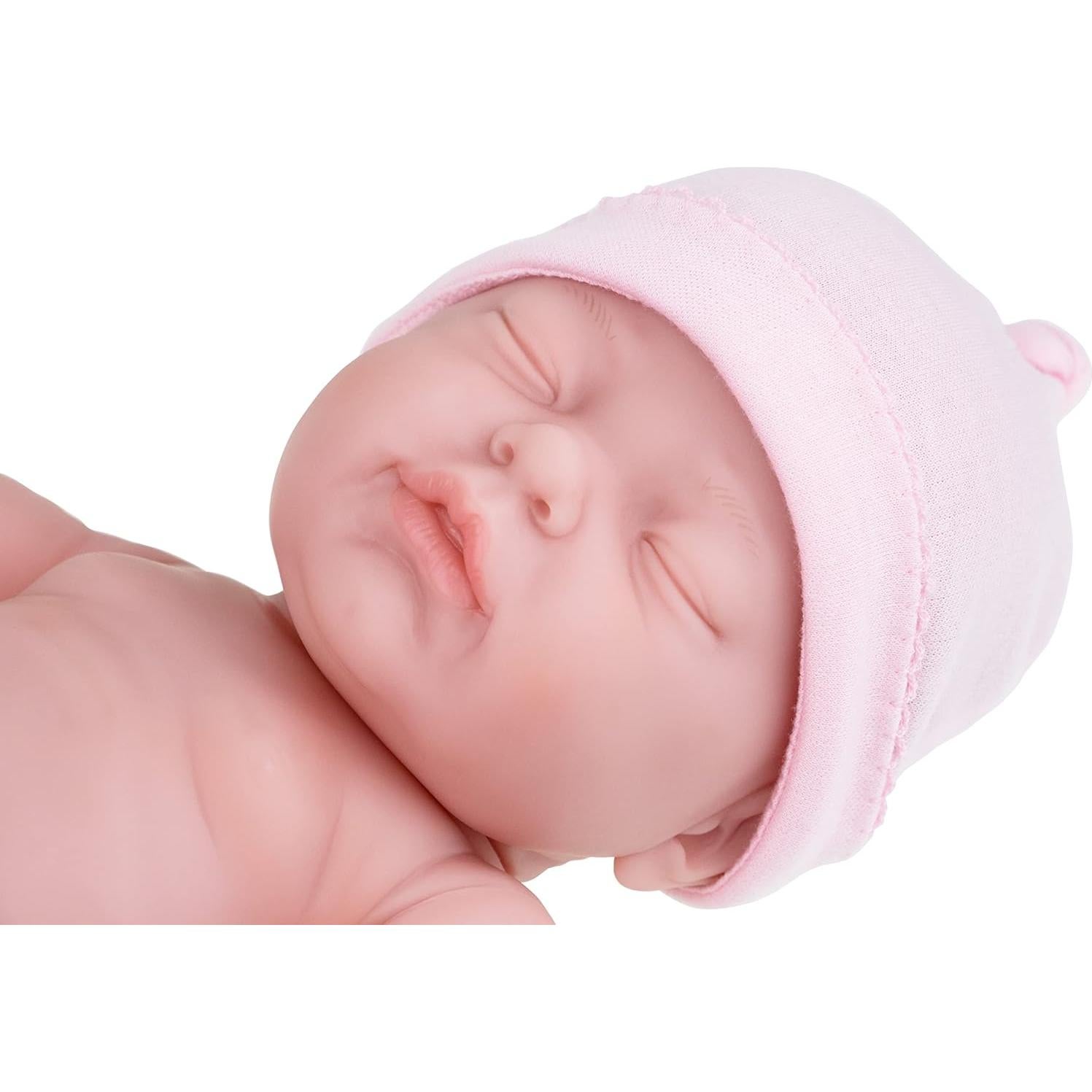 Muñeca Bebé Realista JC Toys 43 cm Lavable Rosa