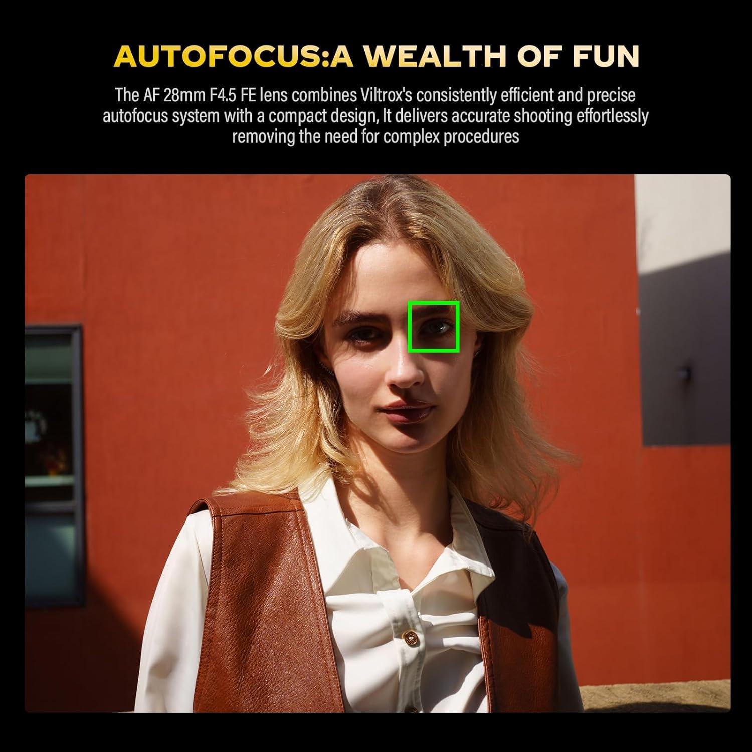 Lente Pancake VILTROX 28mm F4.5 E-Mount Ultra-Fina para Sony