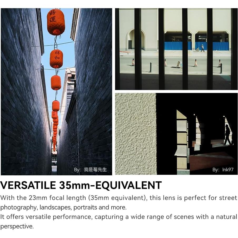 Lente Prime TTArtisan 23mm F1.8 para Fuji X - Enfoque Rápido