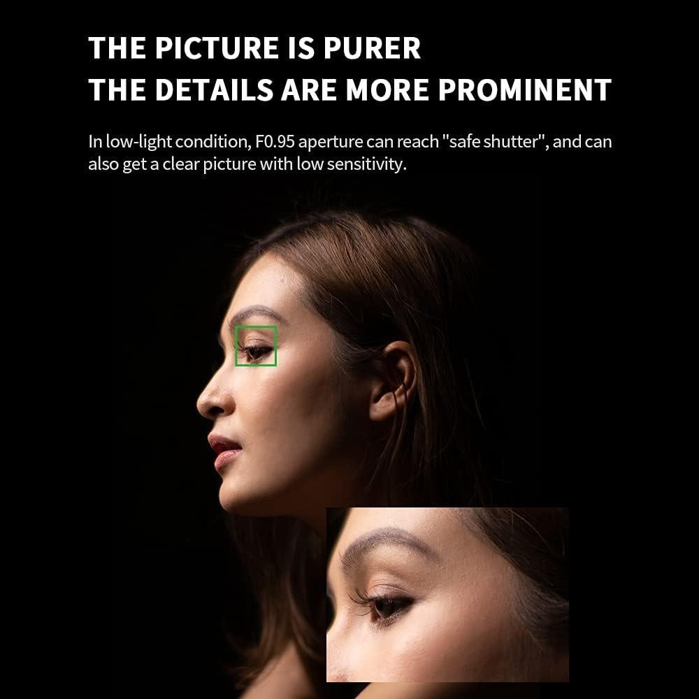 Lente Prime 7artisans 50mm F0.95 para Cámaras Sin Espejo M43