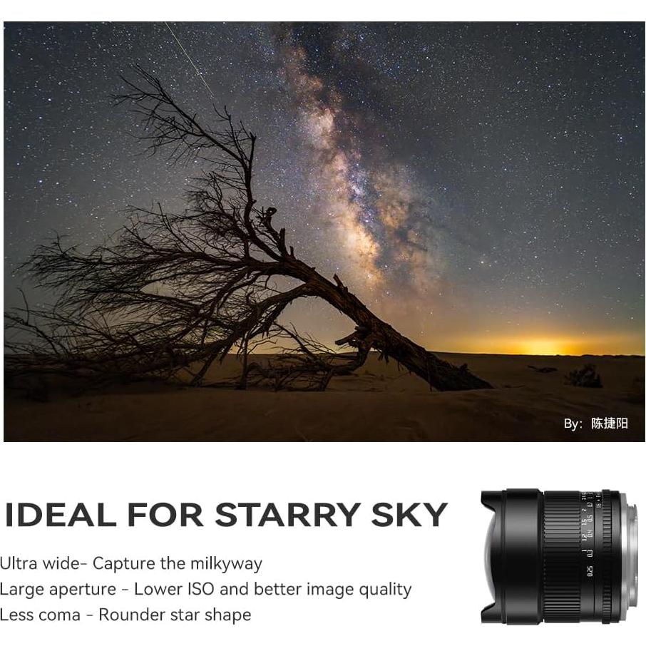 Lente Ultra Gran Angular TTArtisan 10mm F2 para Canon RF