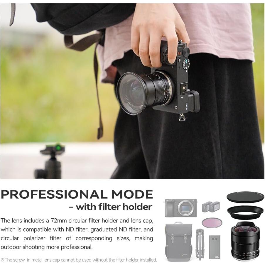 Lente Ultra Gran Angular TTArtisan 10mm F2 para Canon RF