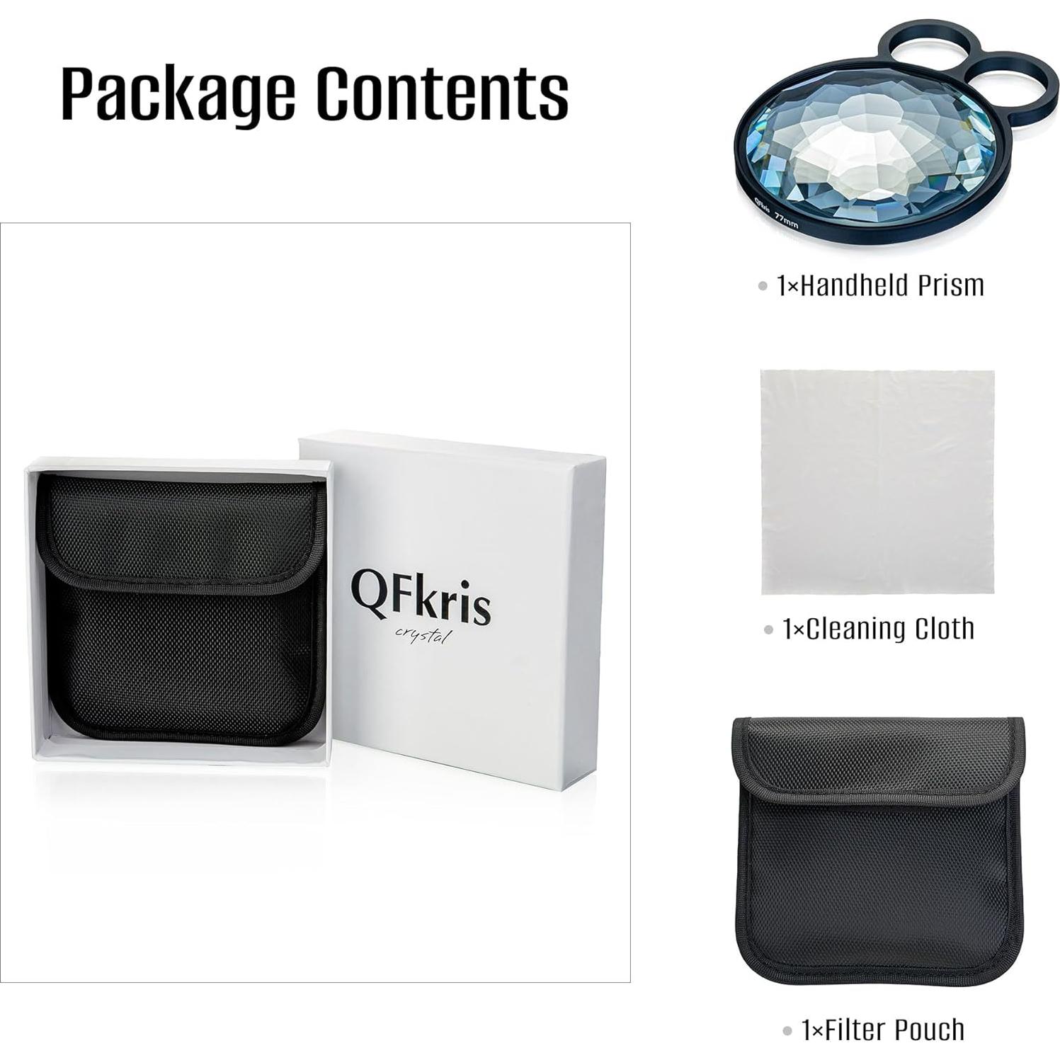 Filtro de Caleidoscopio de Mano QFkris 77 mm Efecto Prisma