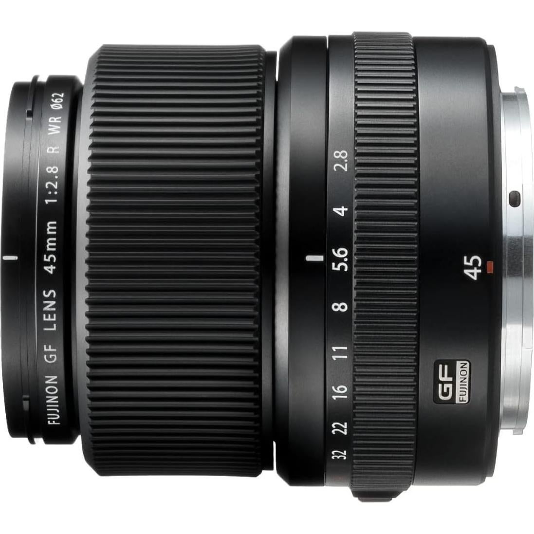 Lente Fujifilm GF45mm F2.8 R WR Gran Angular 490g