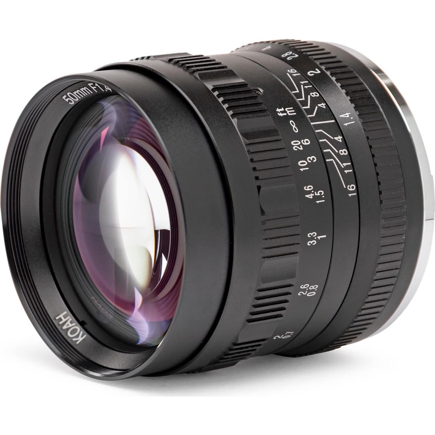 Lente Koah Artisans 50mm f/1.4 Manual para Fujifilm FX