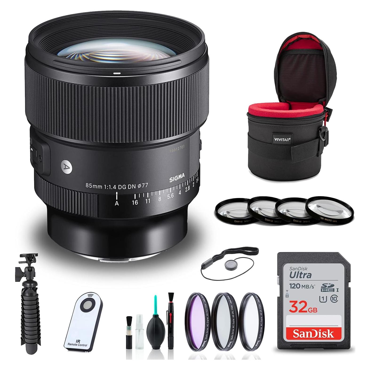 Lente Sigma 85mm f/1.4 DG DN Art para Sony E + Accesorios