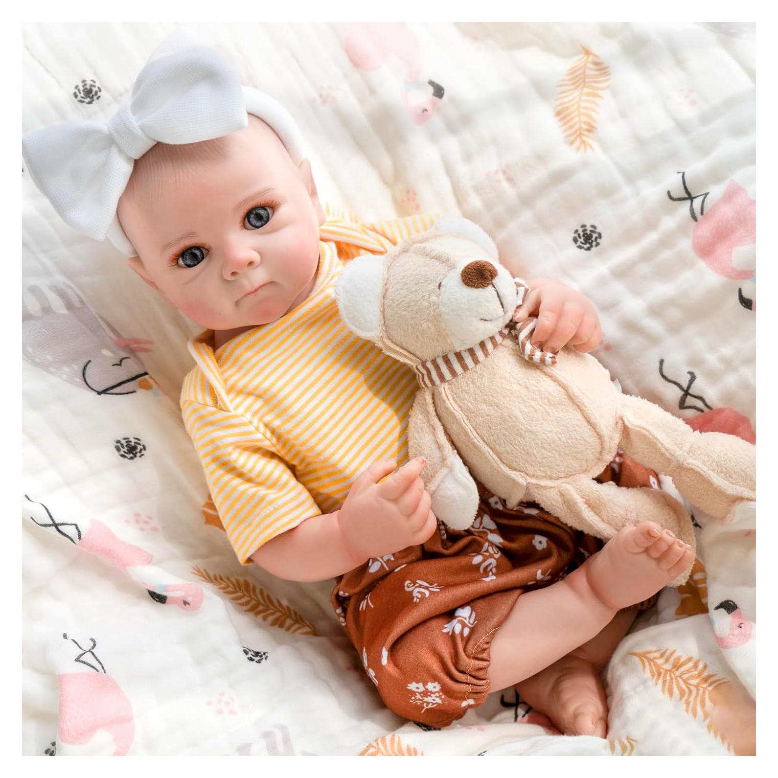 Muñeca Bebé Reborn Jirachi 45.72 cm con Accesorios