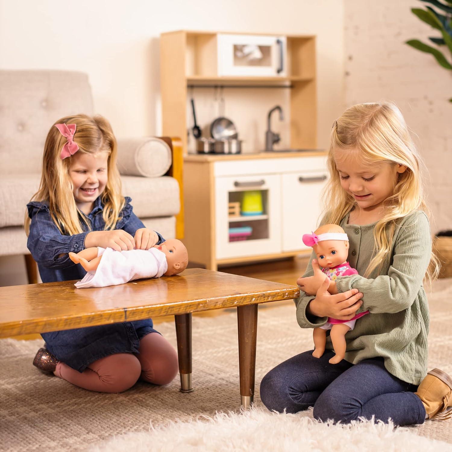 Bebé Softina 35.5cm con Toalla Rosa - Ideal 1 Año en Adelante