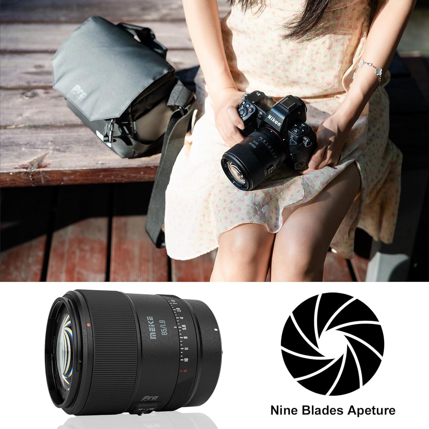 Lente Meike 85mm F1.8 Pro Auto Enfoque para Nikon Z