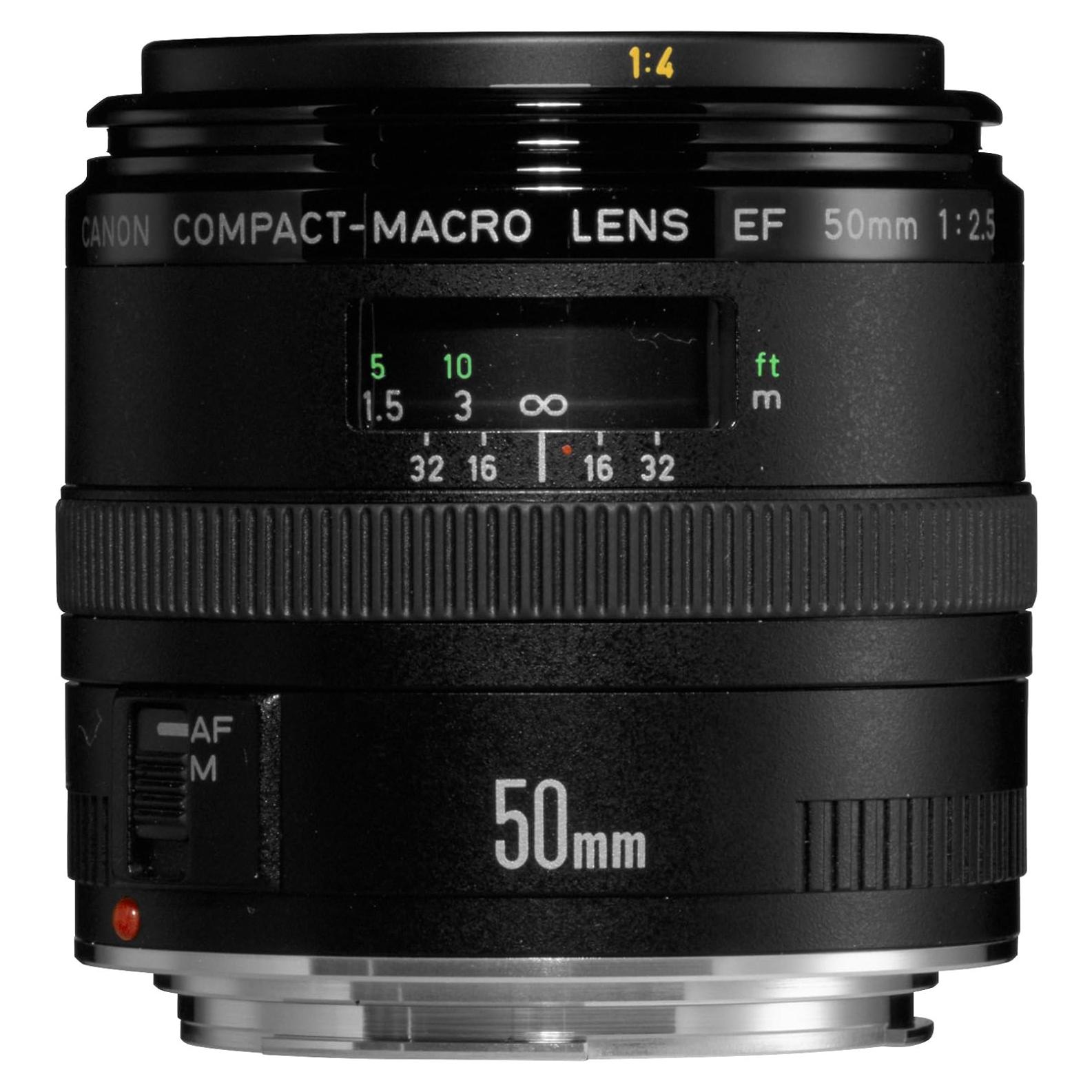 Lente Macro Canon EF 50mm f/2.5 para Cámaras DSLR