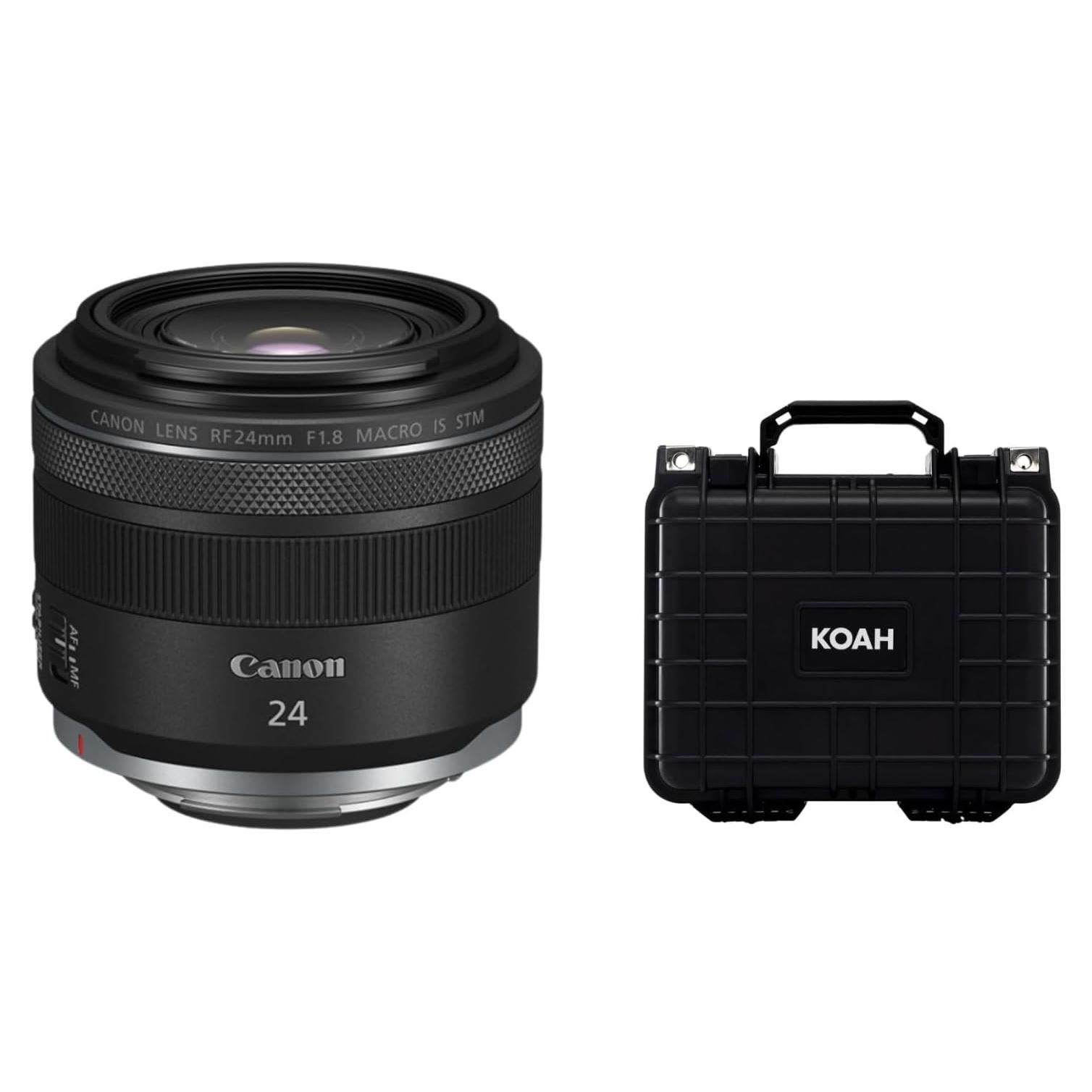 Lente Canon RF 24mm f/1.8 Macro IS STM + Estuche Duro Impermeable