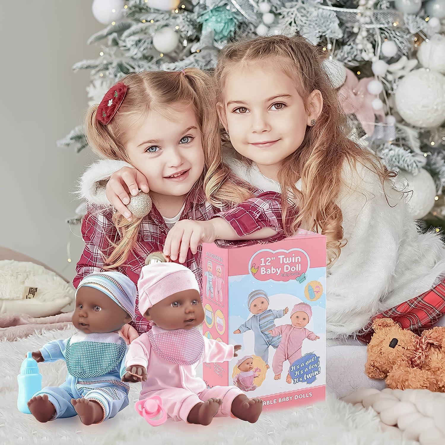 Muñecas Gemelas Toy Choi - 30 cm con Accesorios