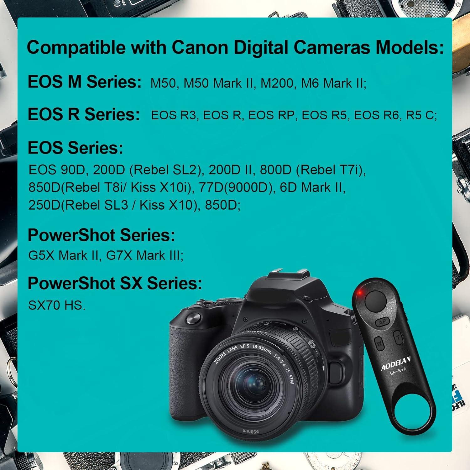 Disparador Remoto Inalámbrico AODELAN para Canon R3/R7/R10