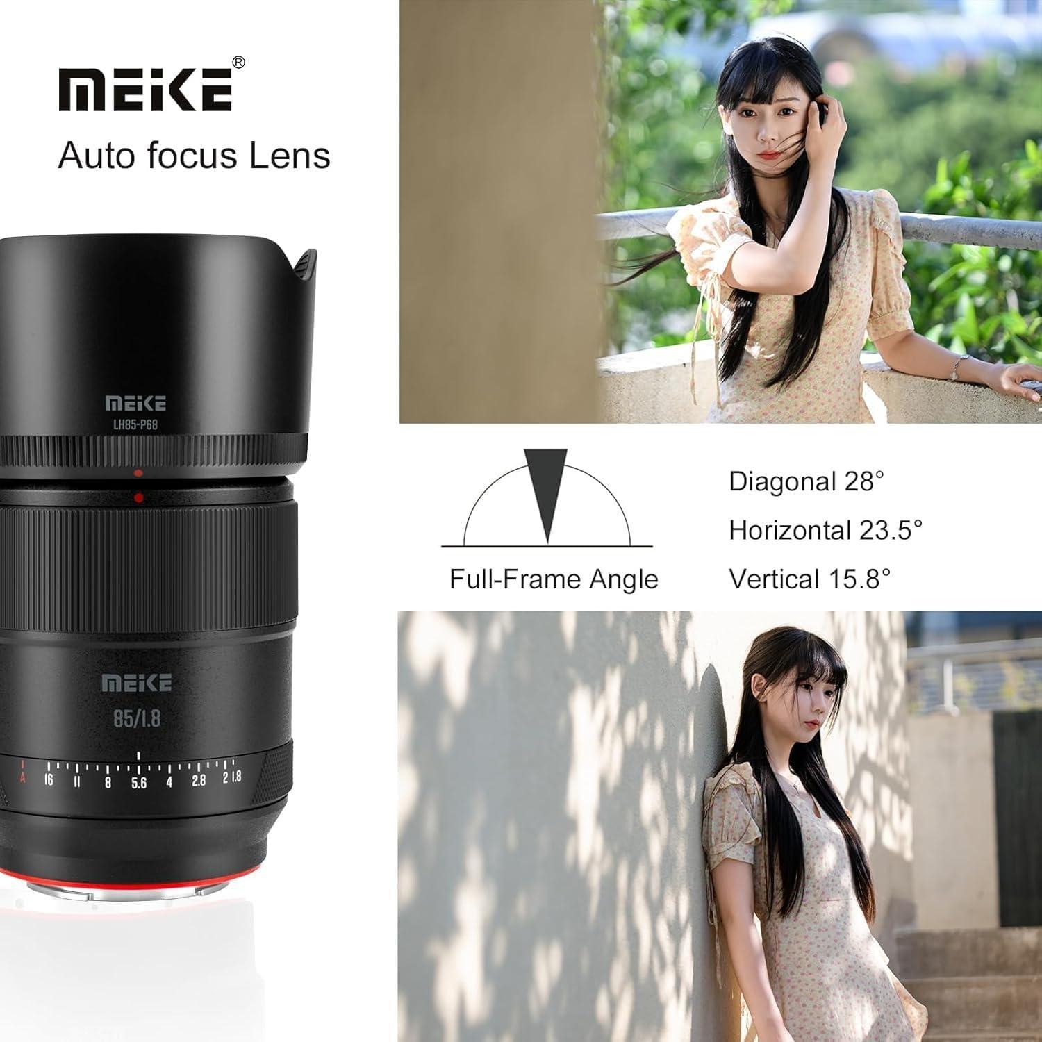 Lente Meike 85mm F1.8 Pro Auto Enfoque para Sony E