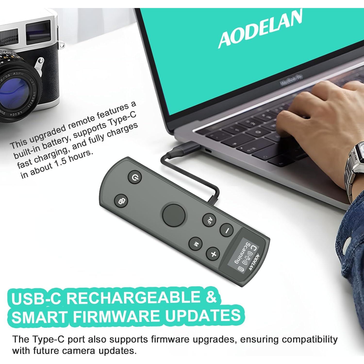 Control Remoto Inalámbrico AODELAN para Canon con Pantalla OLED