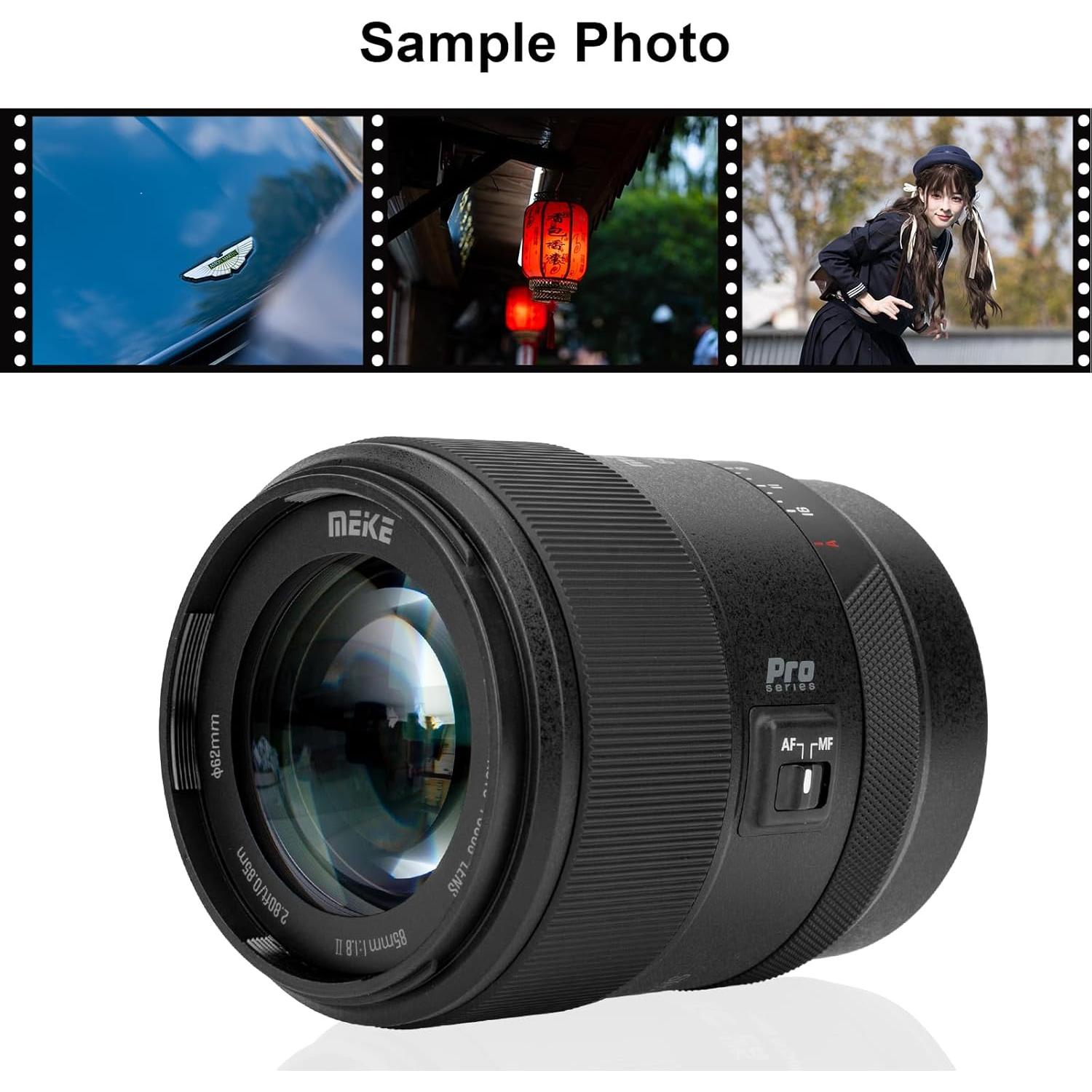 Lente Meike 85mm f1.8 STM para Nikon Z - Autoenfoque 8K