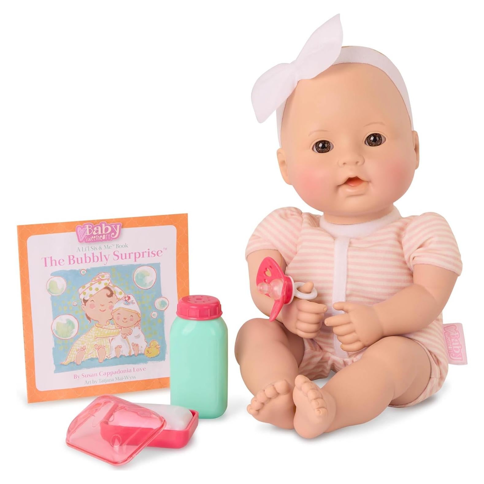 Muñeca Dulce Corazón de Bebé Battat 30 cm con Libro y Accesorios