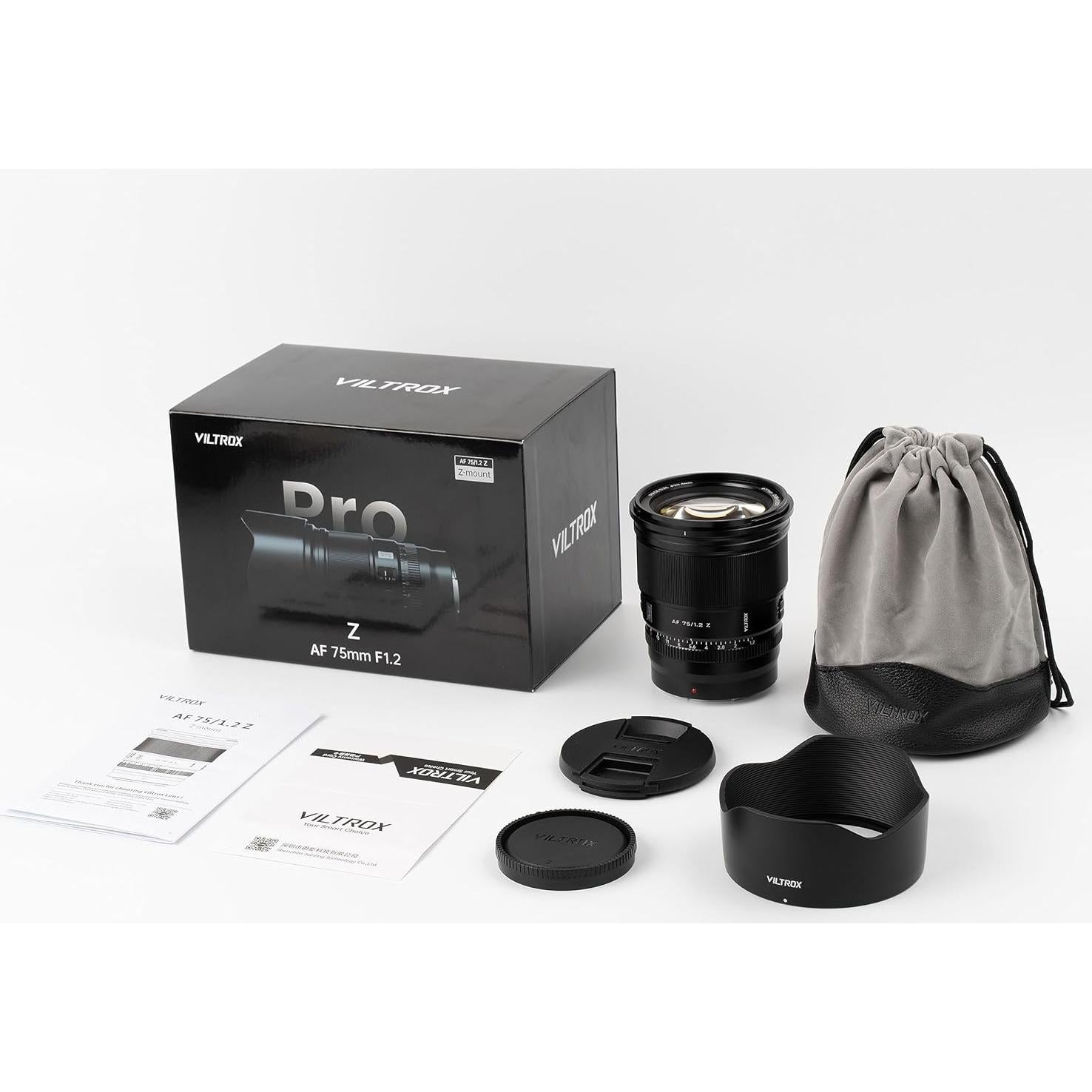 Lente Viltrox 75mm F1.2 Autofocus para Nikon Z - Alta Calidad