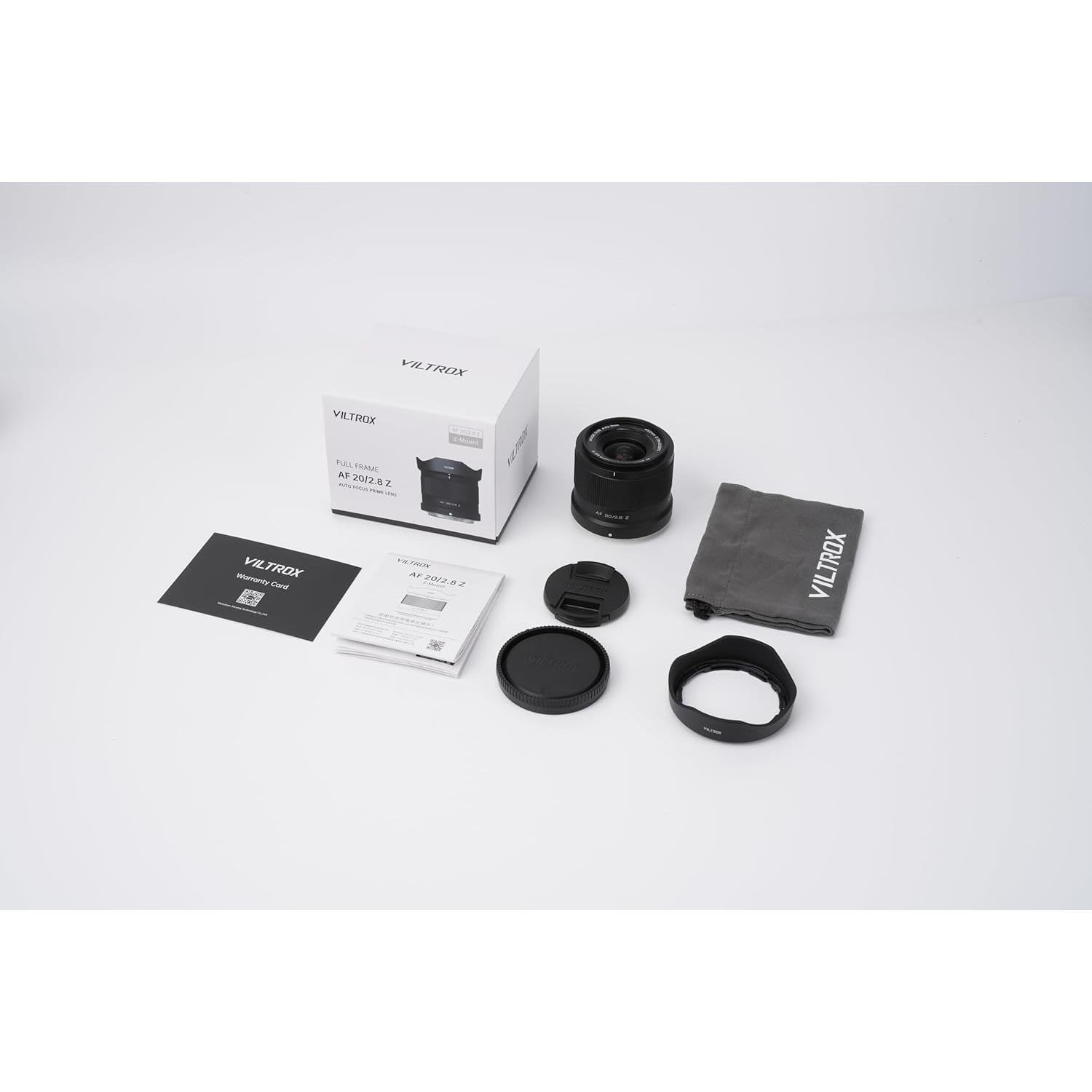 Lente Viltrox 20mm F2.8 AF STM para Nikon Z - 157g