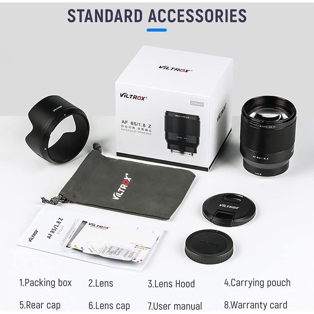 Lente VILTROX AF 85mm F1.8 para Nikon Z - Fotografía Profesional