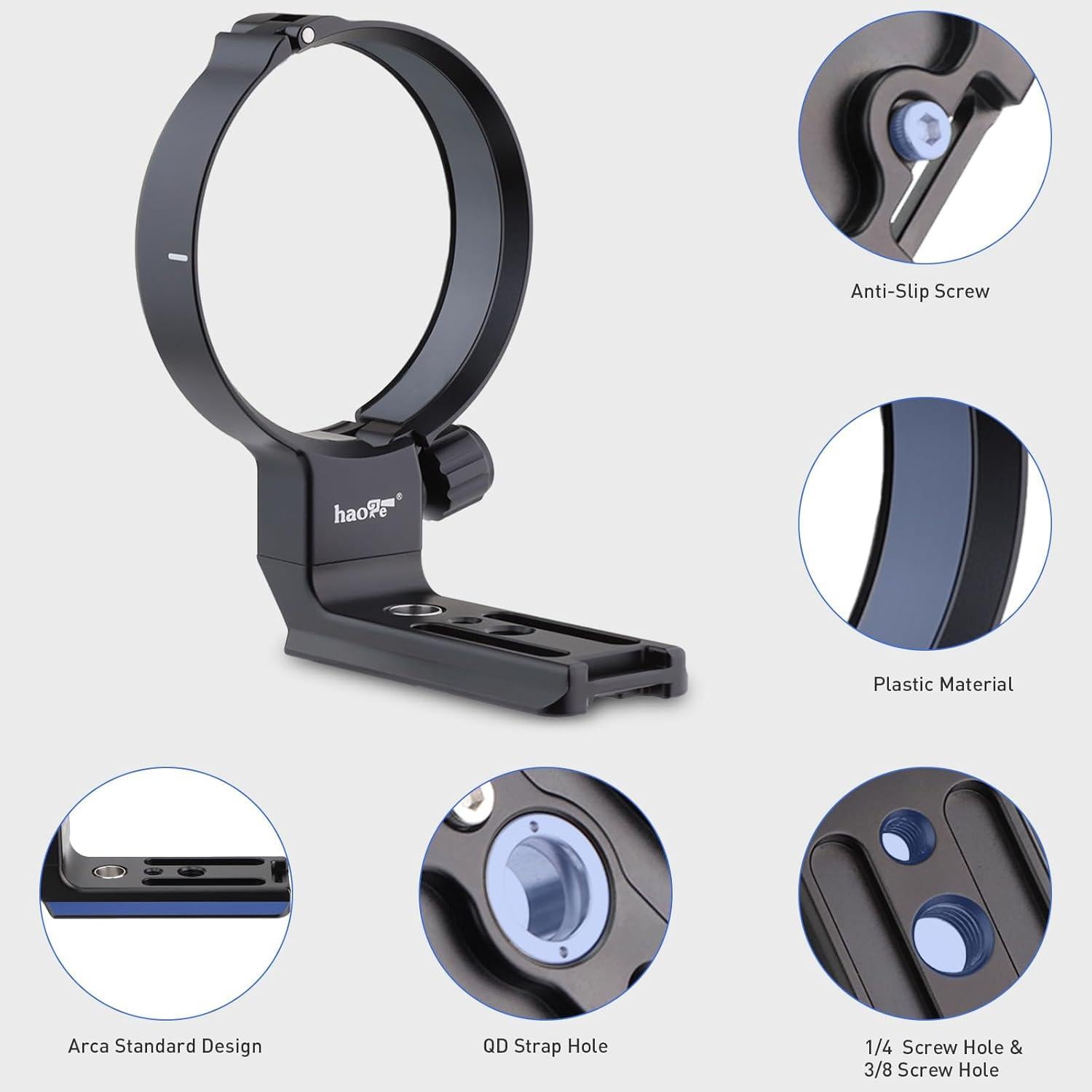 Anillo de Montaje en Trípode Haoge LMR-Z186 para Nikon Nikkor Z 180-600mm