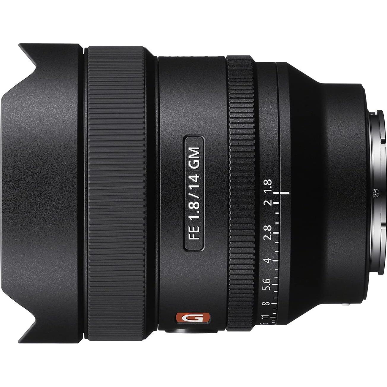 Lente Sony FE 14mm F1.8 GM Gran Angular Prime 0.46kg