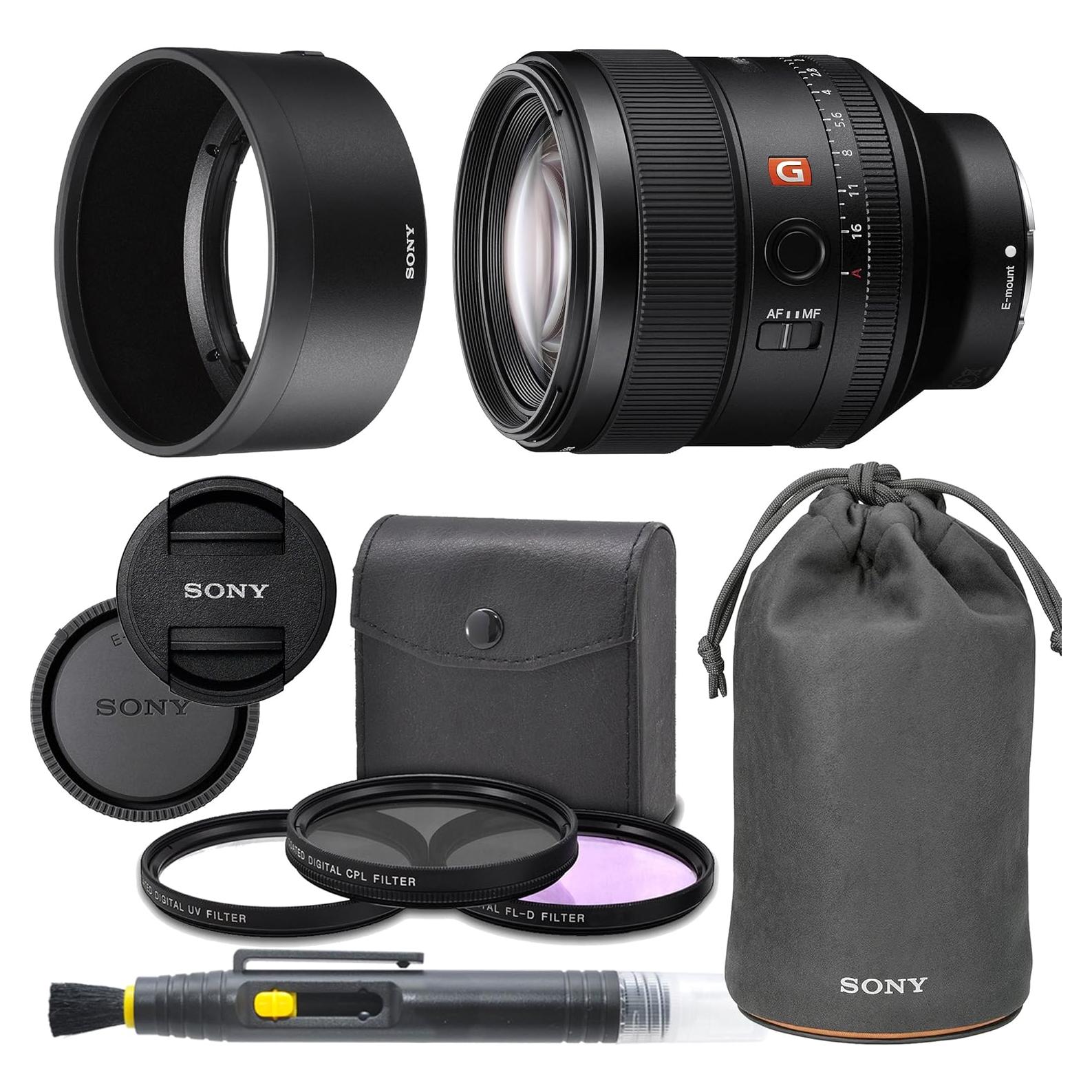Lente Sony FE 85mm f/1.4 GM con Kit Pro - Filtros y Funda