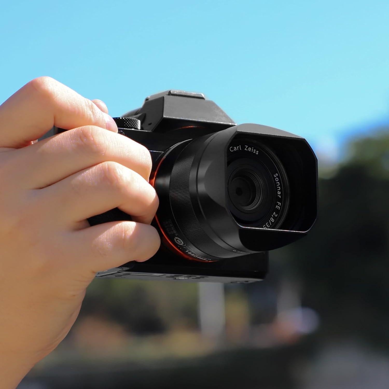 Sombrero de lente Haoge LH-RX1B para Sony RX1/RX1R/RX1RII